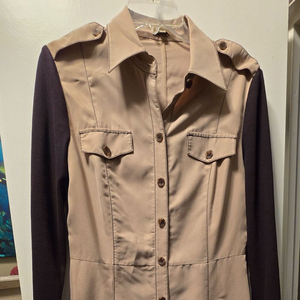 Cremuxe brown long sleeve dress